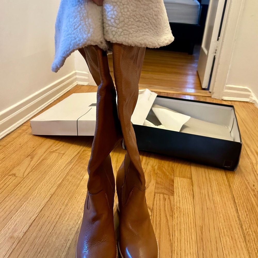 Dolce Vita Tan Over the Knee Boots
